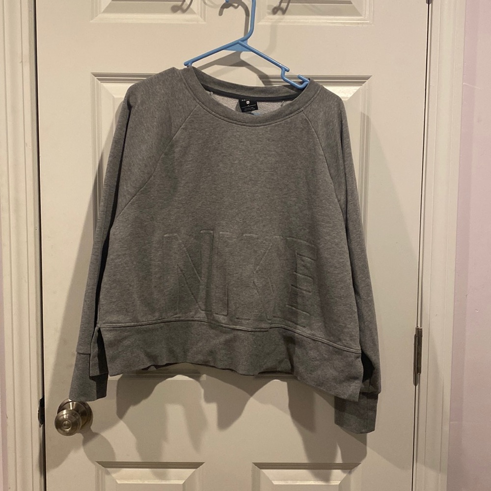 Nike cropped crew neck sweater